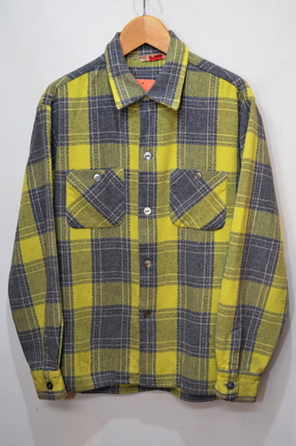 50's La Scala オープンカラーウールシャツ - used&vintage box Hi-smile