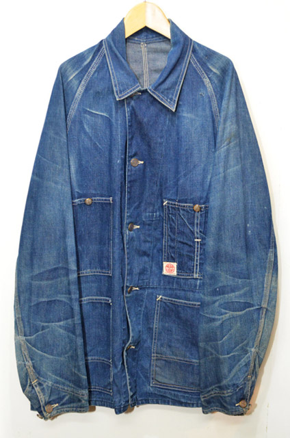 40-50's HEAD LIGHT デニムカバーオール - used&vintage box Hi-smile