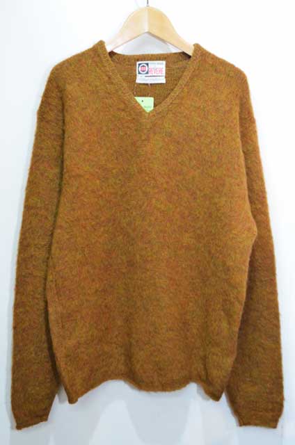 60's REVERE Vネック モヘアニット “BROWN” - used&vintage box Hi-smile