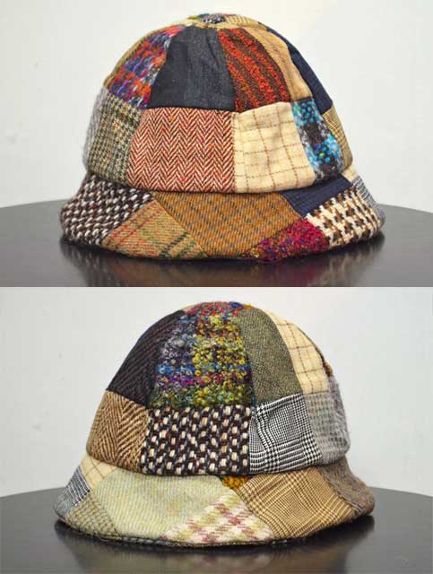 70's Hanna Hats パッチワークツイードハット “MADE IN IRELAND