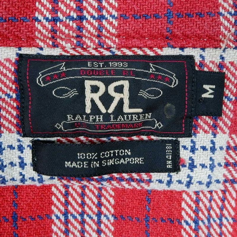 90's RRL ヘビーネルシャツ 
