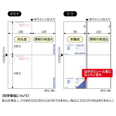 マルチプリンタ帳票 簡易個人情報保護はがき｜HISAGO ヒサゴ株式会社