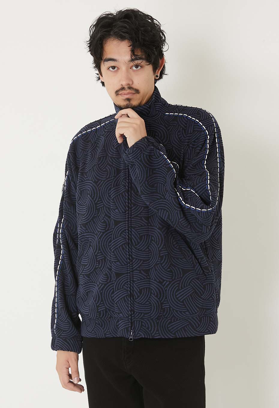 ミズヒキニットジャカード トラックジャケット | BLUE BLUE JAPAN