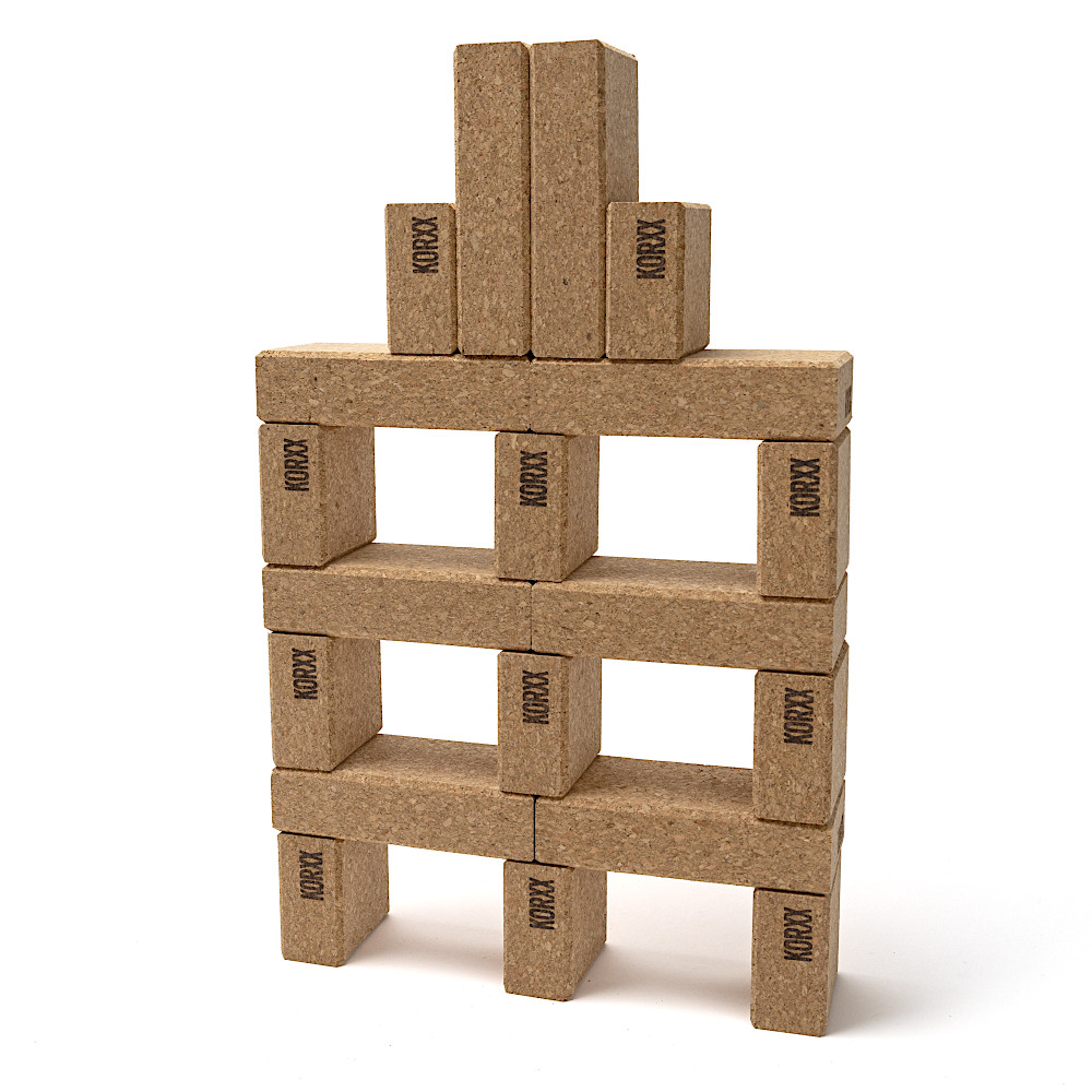 コルク積木四角セット：おもちゃ：百町森