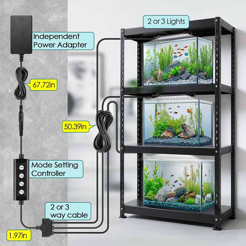 hygger Linkage Submersible Aquarium Light - hygger