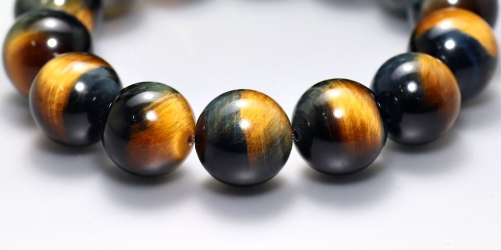 高品質++]バイカラータイガーアイブレスレット（約16mm大玉） - 埼玉県