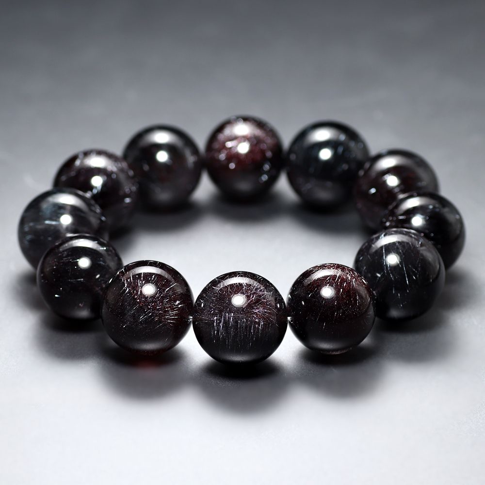 最高品質]花火スーパーセブンブレスレット/ニードルヘマタイトイン