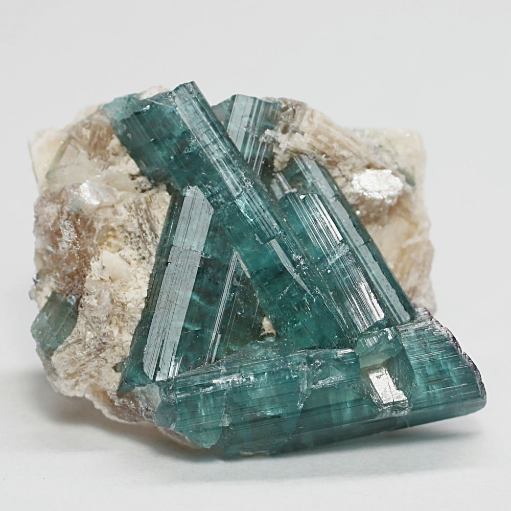 希少]インディゴブルートルマリン結晶原石（インディゴライト） - 埼玉