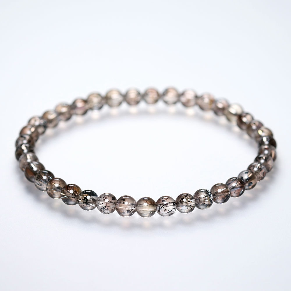 高品質]スモーキースーパーセブンブレスレット/レピドクロサイトイン