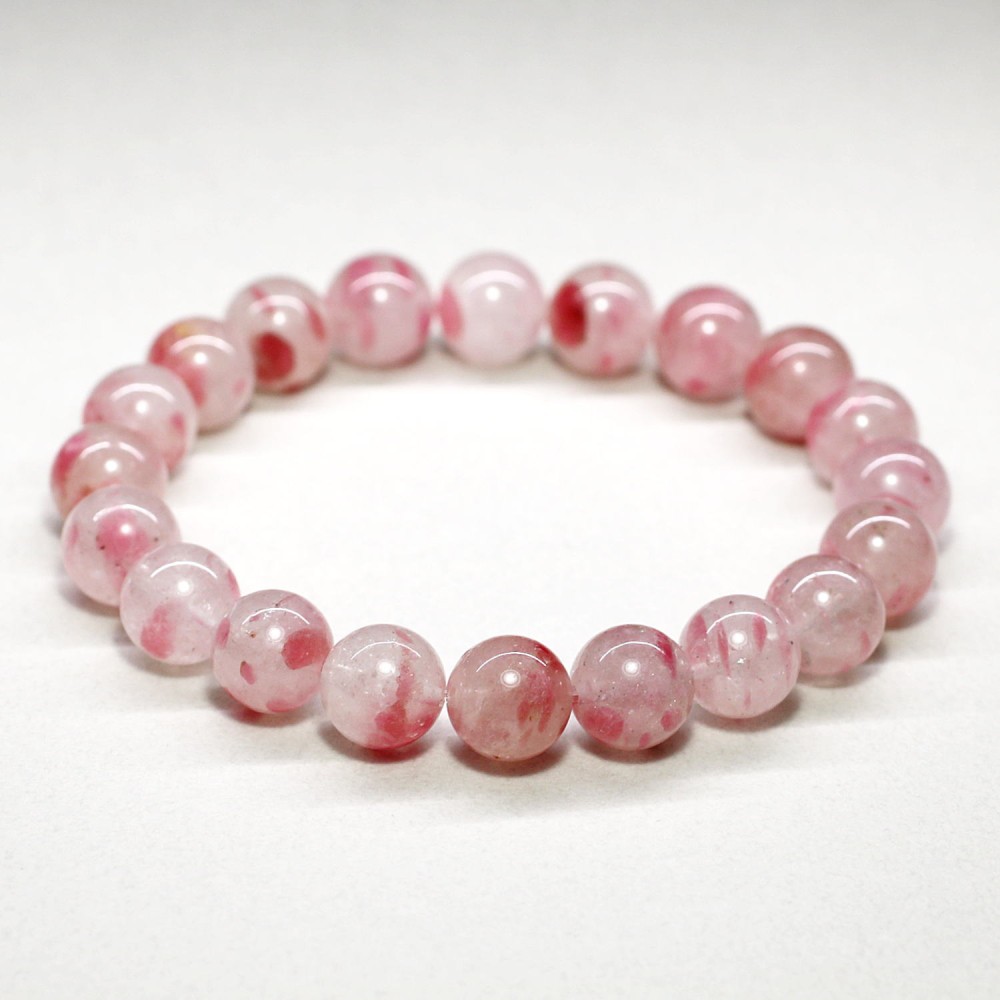 高品質++]ロードナイトシリカブレスレット（約10mm玉） - 埼玉県吉川市