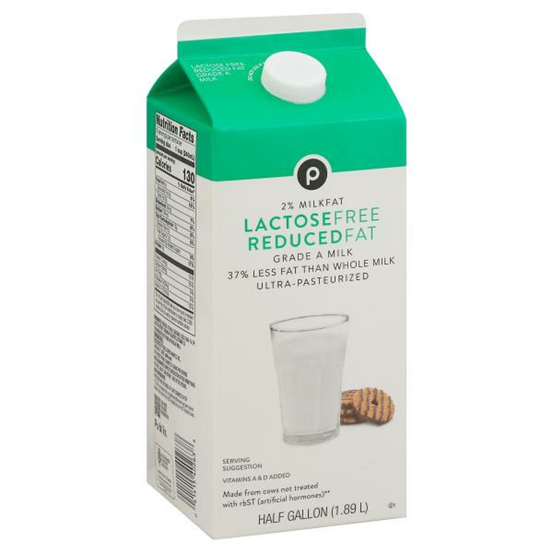 Publix Half Gallon 2% Lactose Free Milk