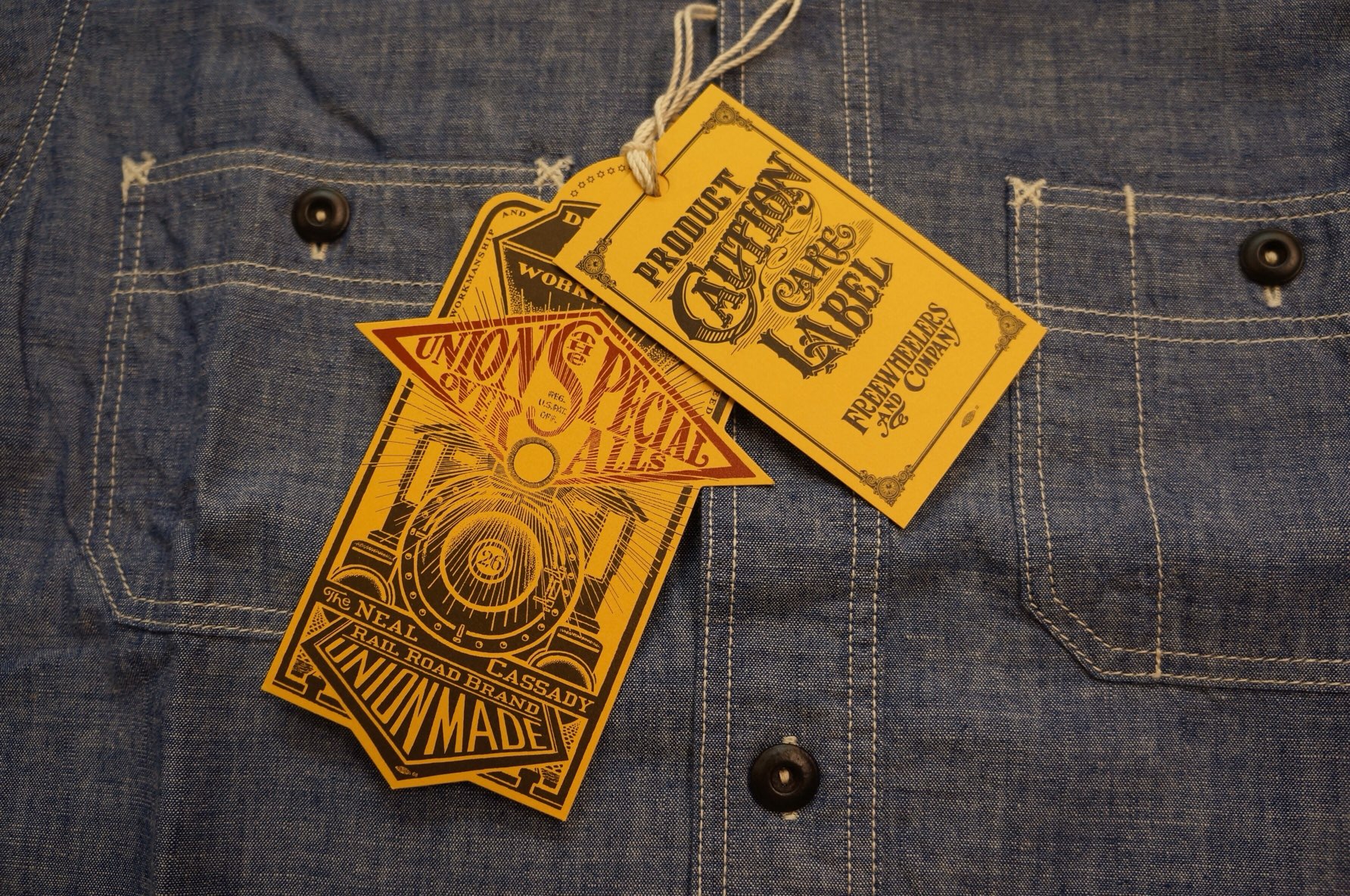 FREEWHEELERS/フリーホイーラーズ」「UNIION SPECIAL OVERALLS」「Neal