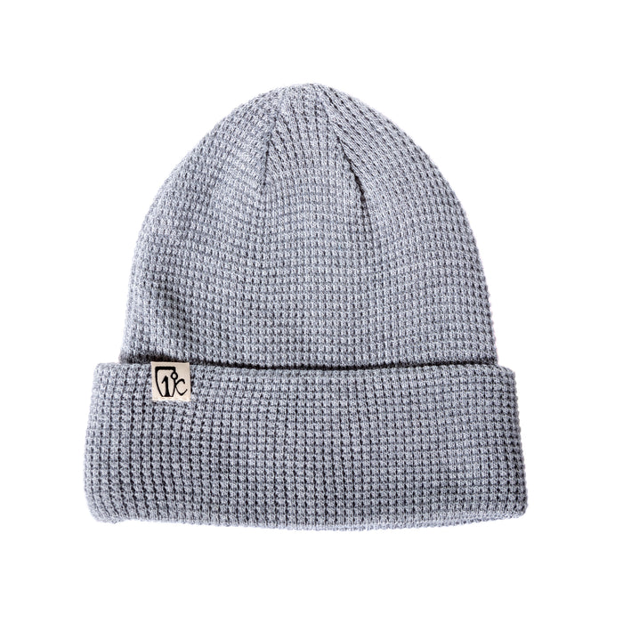 One Degree Waffle Beanie - Heather Grey — Icelantic Skis