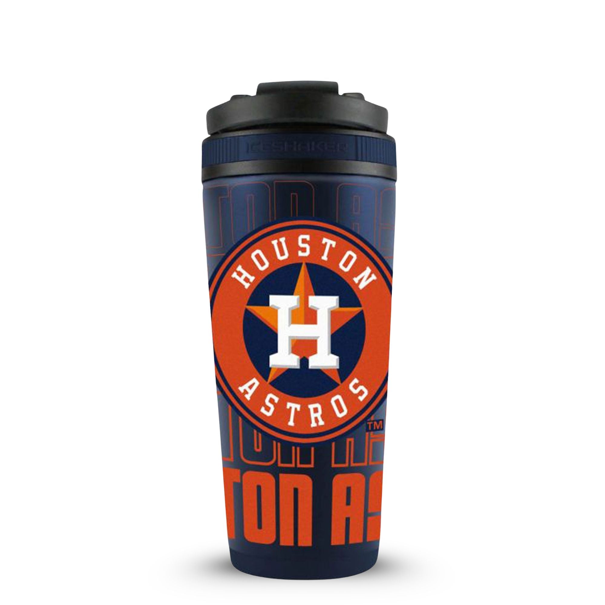 Official MLB Houston Astros 4D Insulated Shaker Bottle | Ice Shaker