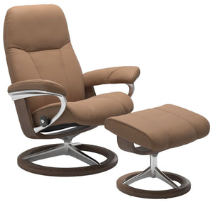 Ekornes Stressless Consul Large Signature Recliner with Ottoman