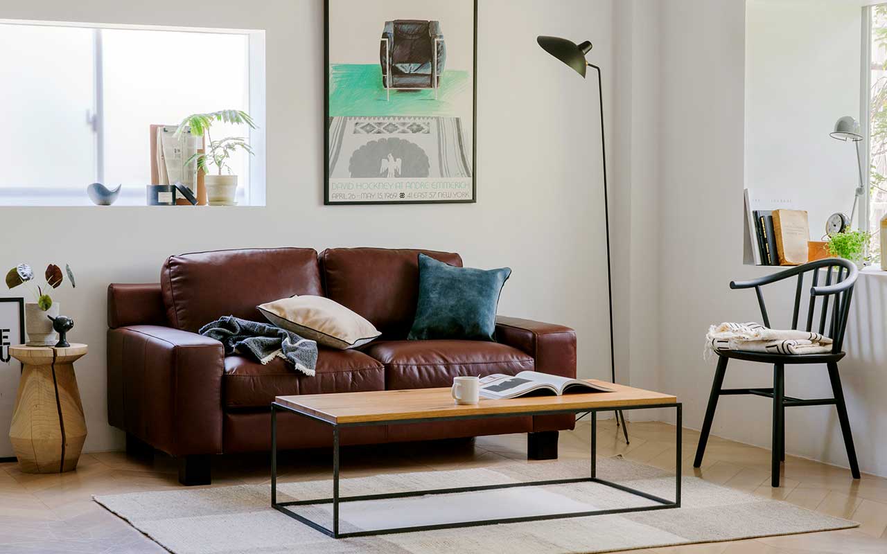 SERIEUX SOFA 1900 Premium Marron｜3人掛け｜IDEE SHOP Online