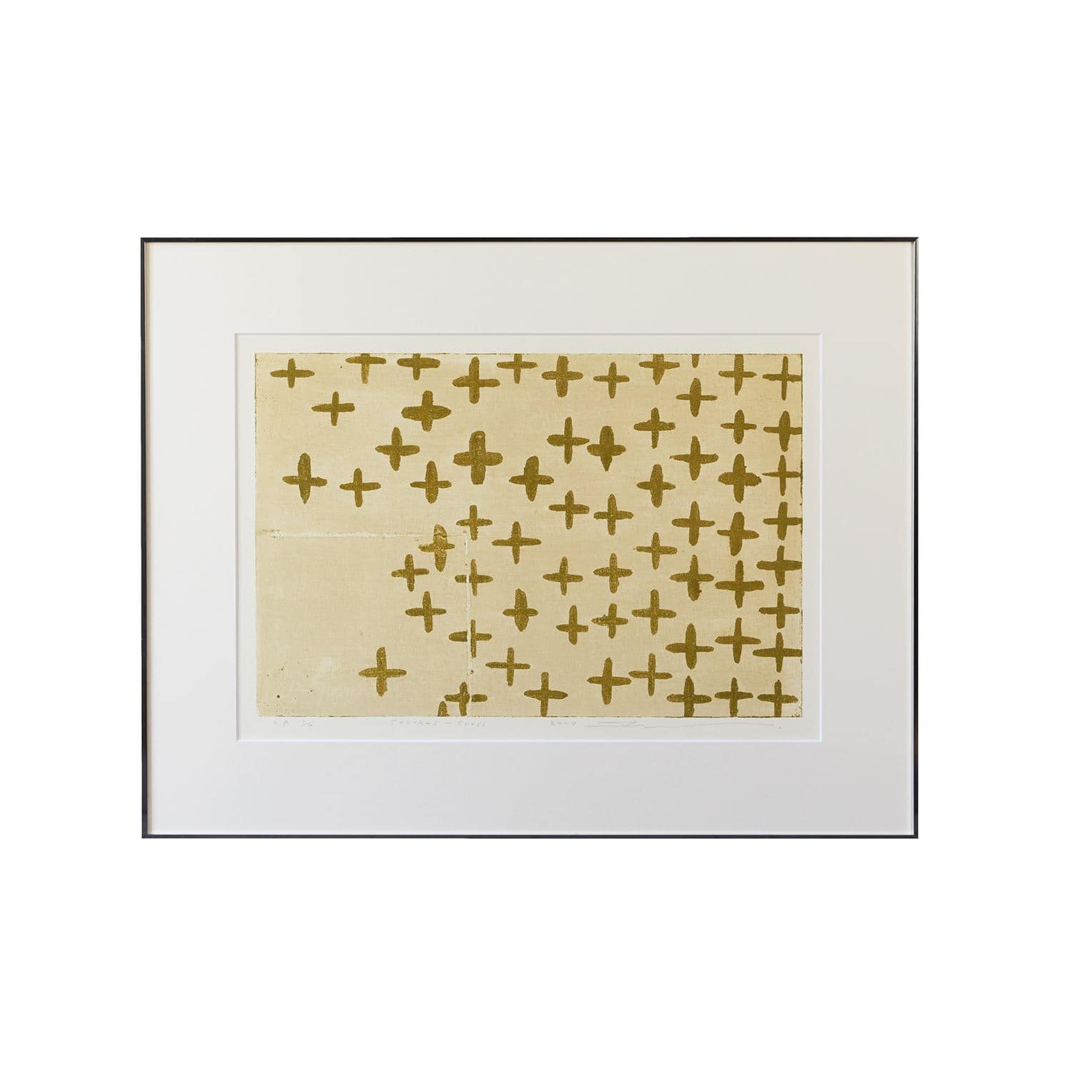 エディション】 黒木周 「Strokes-Cross グラス」｜版画・シルク