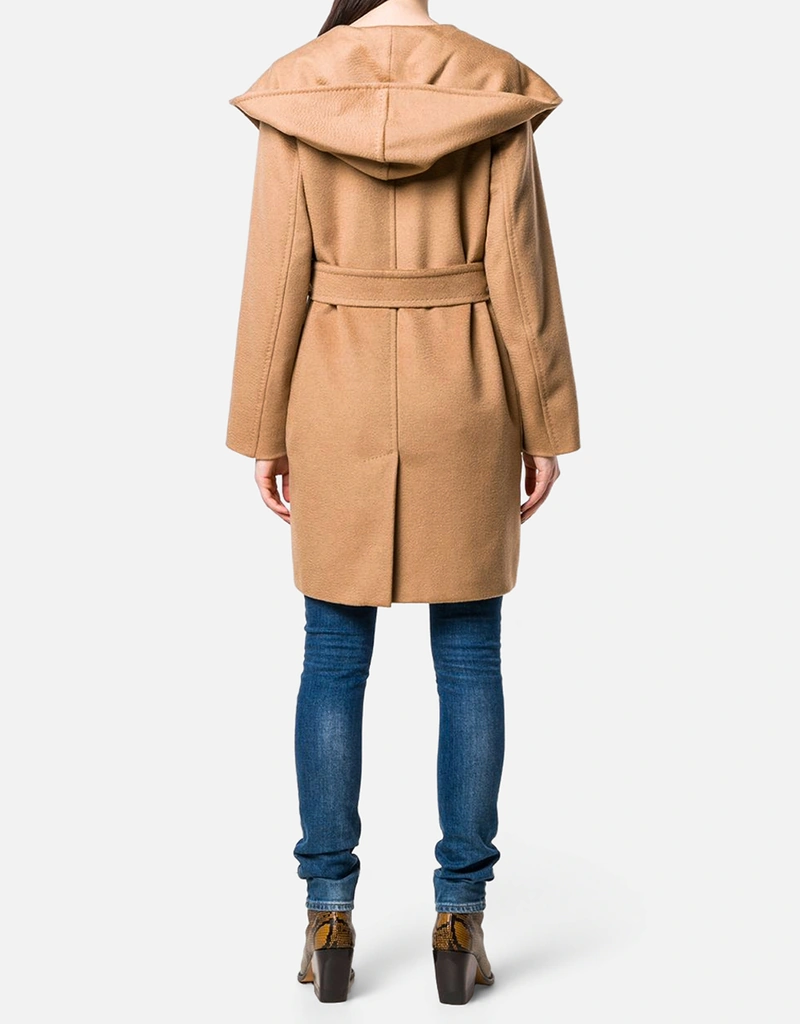 MaxMara フーデッドコート リアルト 女優襟 ベルト フード アンゴラ混