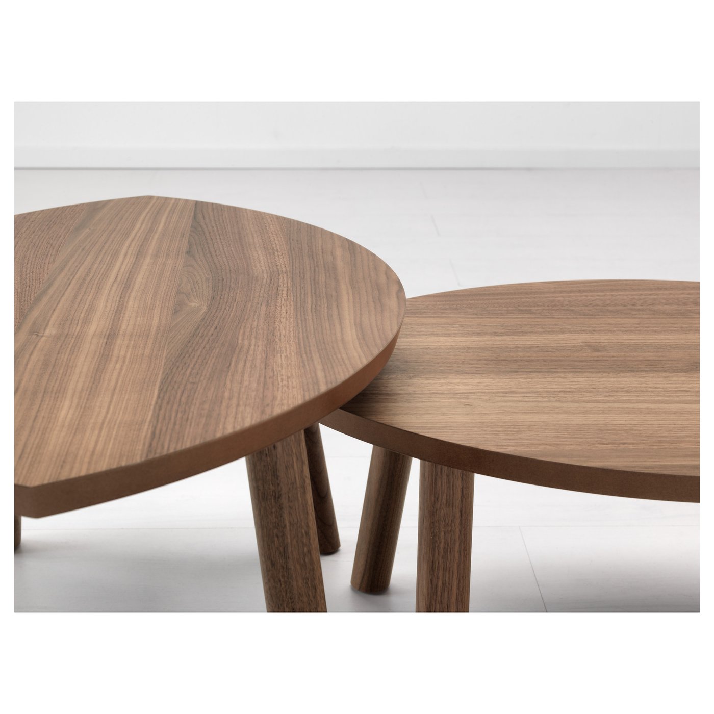 STOCKHOLM nest of tables, set of 2, walnut veneer - IKEA