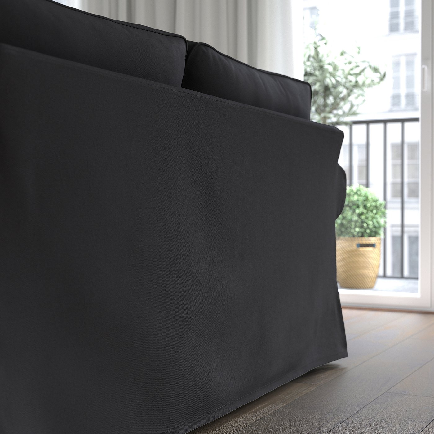 EKTORP エークトルプ 2人掛けソファ, ハーケボ ダークグレー - IKEA