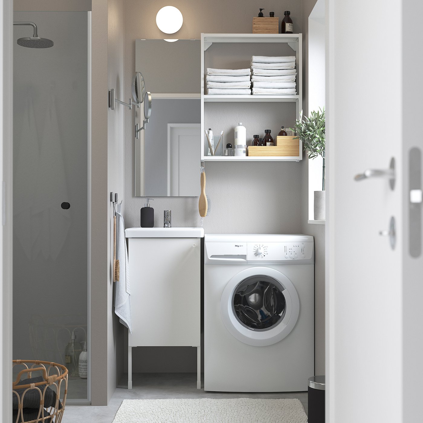 ENHET エーンヘート バスルーム, ホワイト, 44x43x87 cm - IKEA