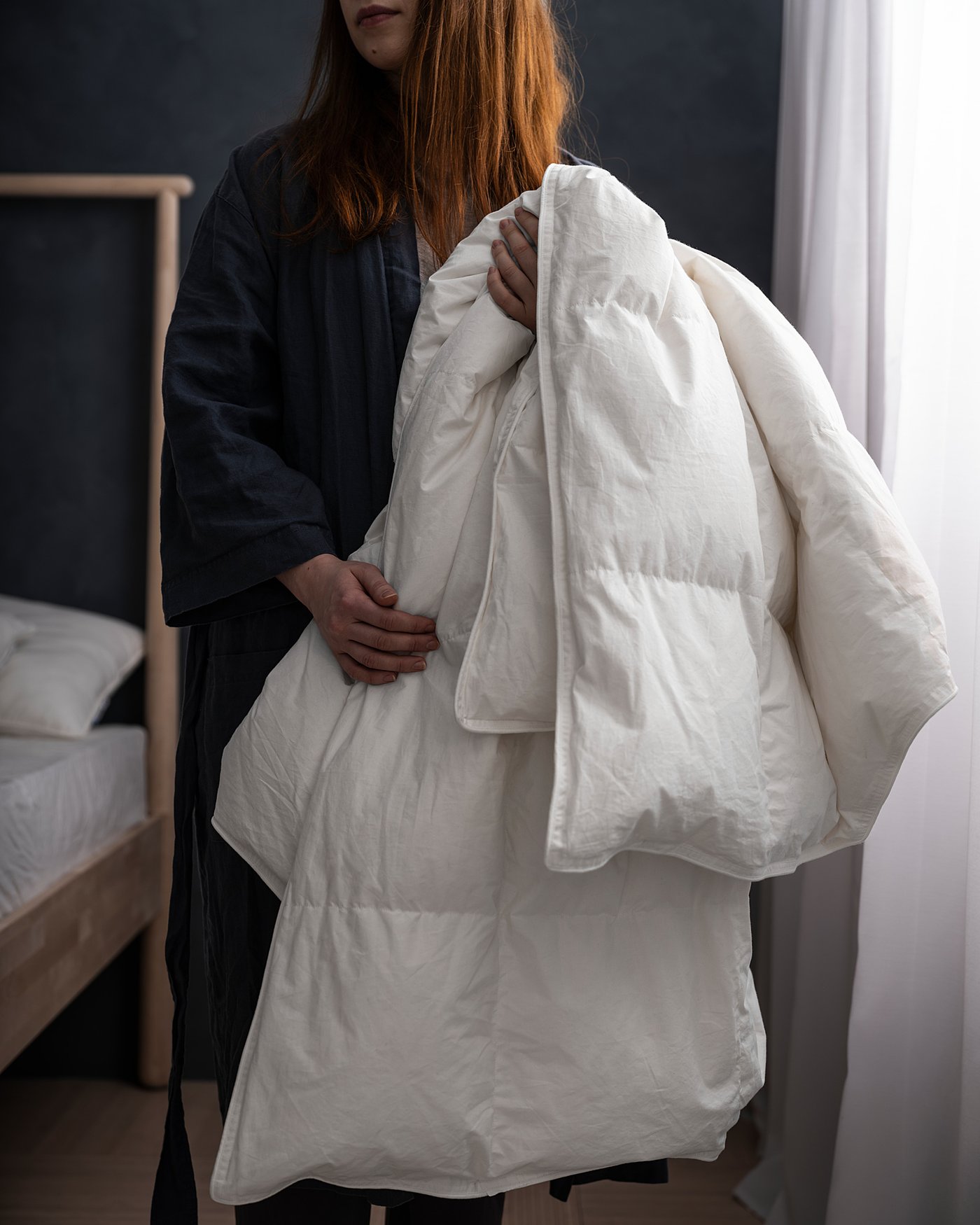 FJÄLLARNIKA フィエラルニカ 掛け布団 やや厚手 フェザー, 150x200 cm
