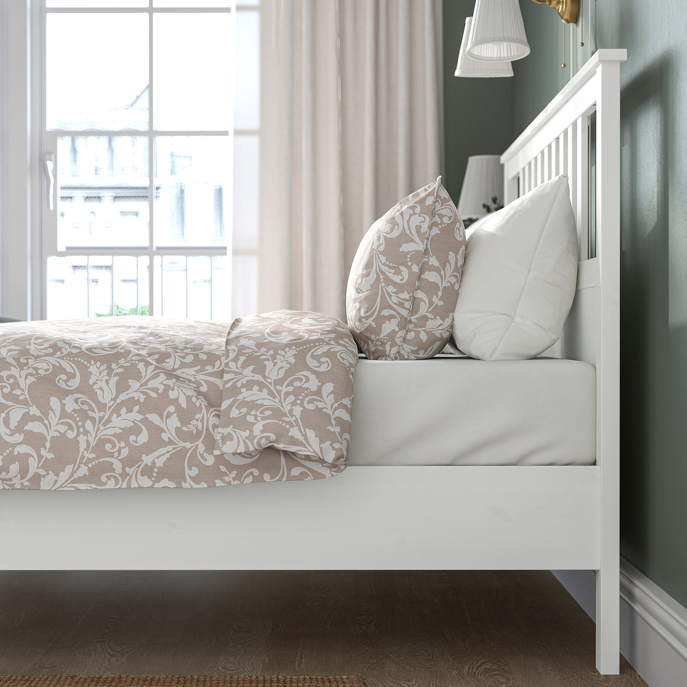 HEMNES ヘムネス ベッドフレーム, ホワイトステイン, 140x200 cm - IKEA
