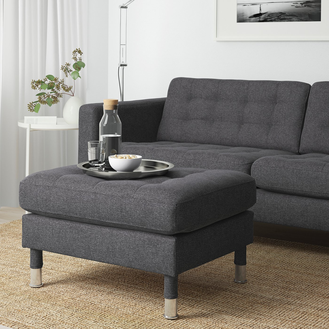 LANDSKRONA ランズクローナ オットマン, グンナレド ダークグレー