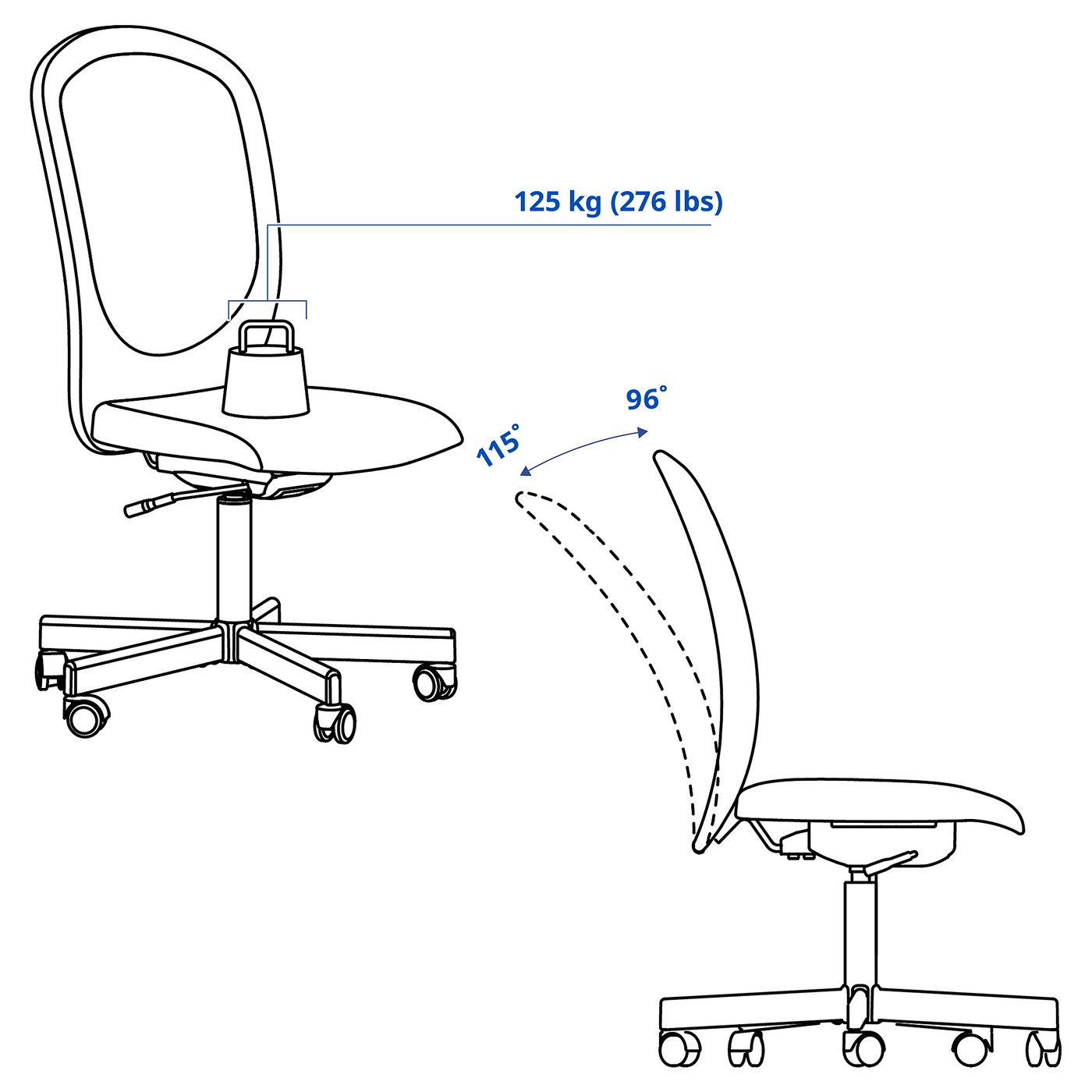 FLINTAN office chair, beige - IKEA