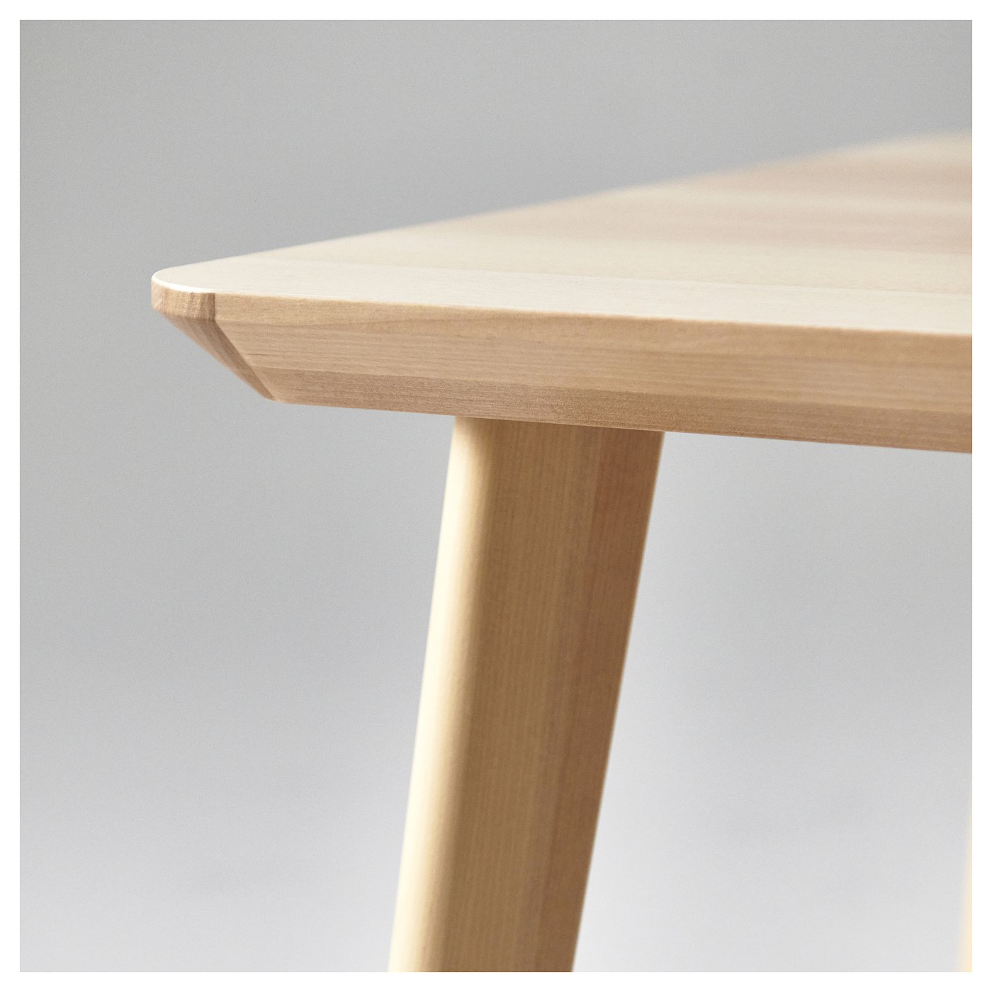 LISABO table, ash veneer, 551/8x303/4
