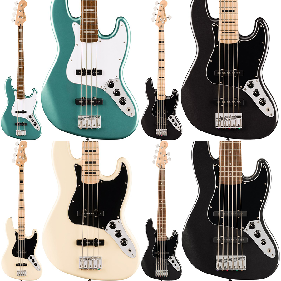 Squier by Fender】アクティブジャズベースや6弦モデルが登場