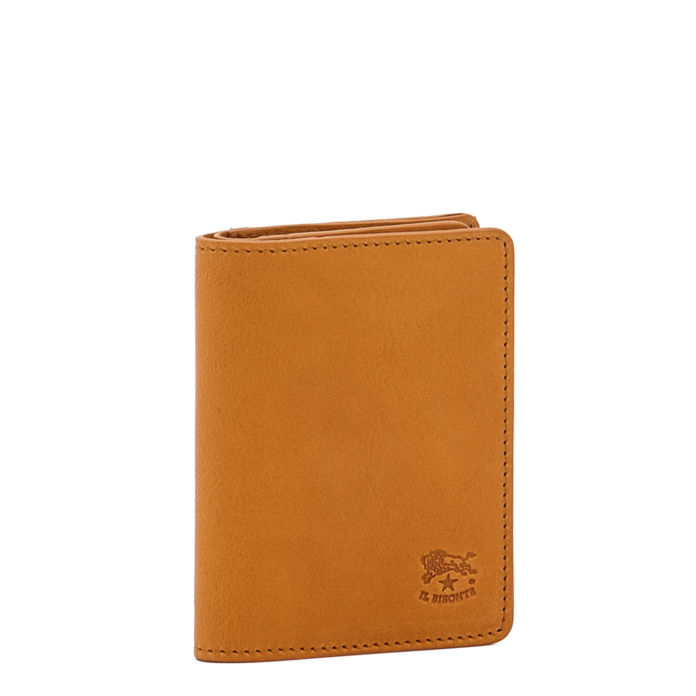 Oriuolo | Men's card case in vintage leather color natural – Il
