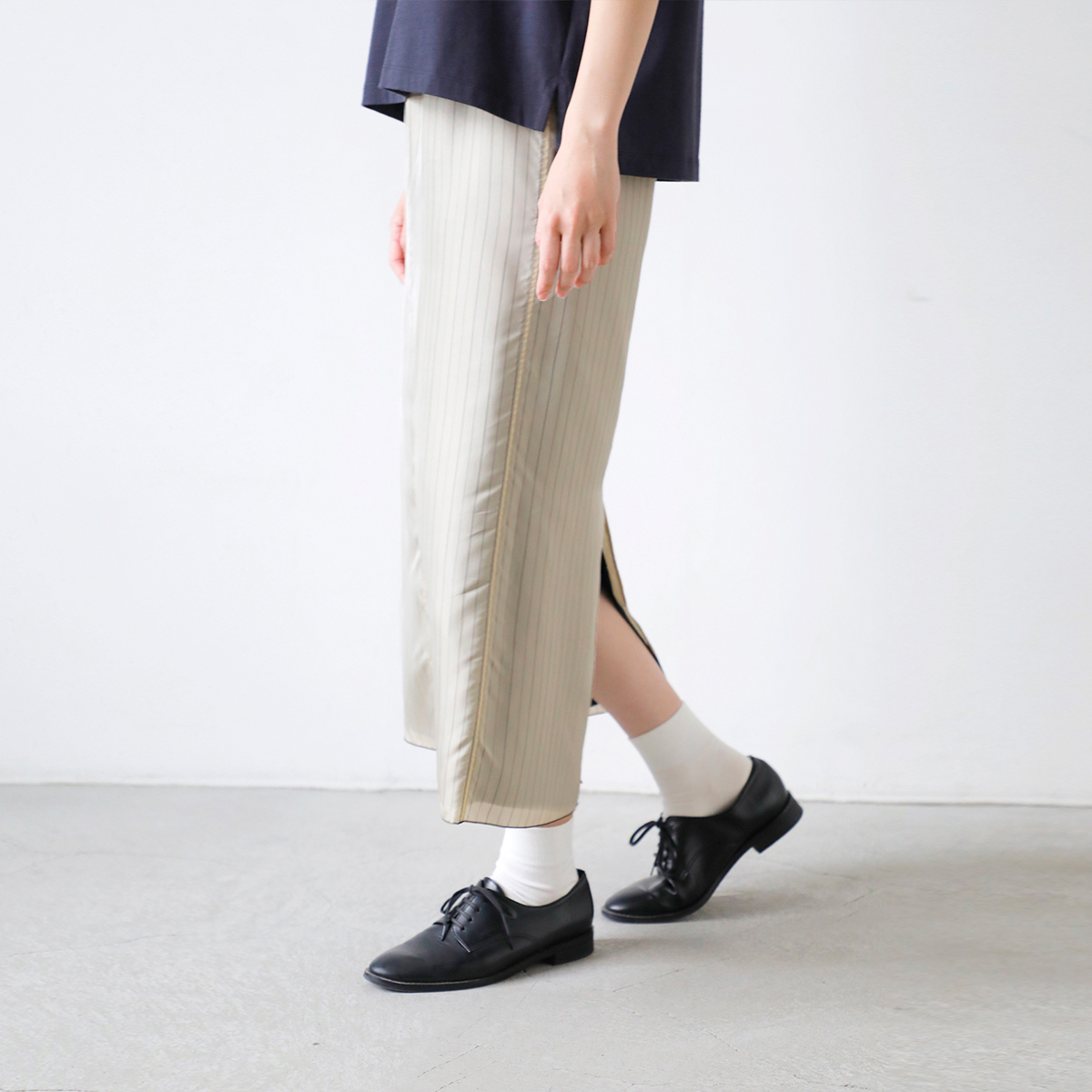 YLEVE イレーヴ キュプラ ツイル 2way イージー スカート “CUPRA TWILL