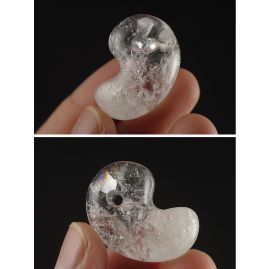 乙女鉱山産水晶勾玉ペンダント 国産水晶の勾玉販売 天然石・国産原石の