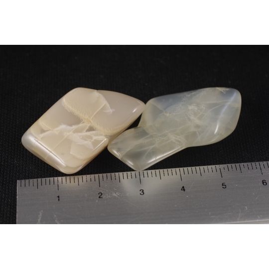 ムーンストーン原石 磨き 2個セット15．5g 天然石販売 名取貴石