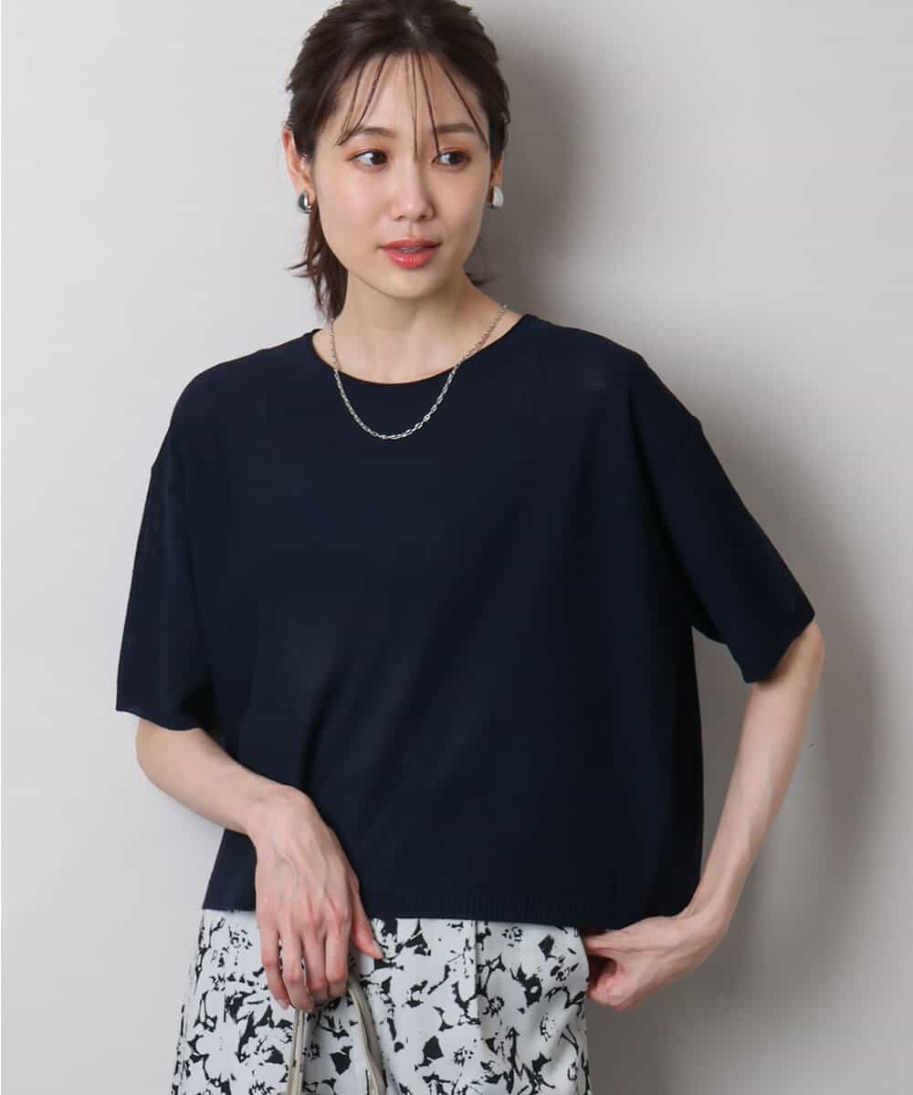 五分袖サマーニット(ニット・セーター) | MK MICHEL KLEIN(MK