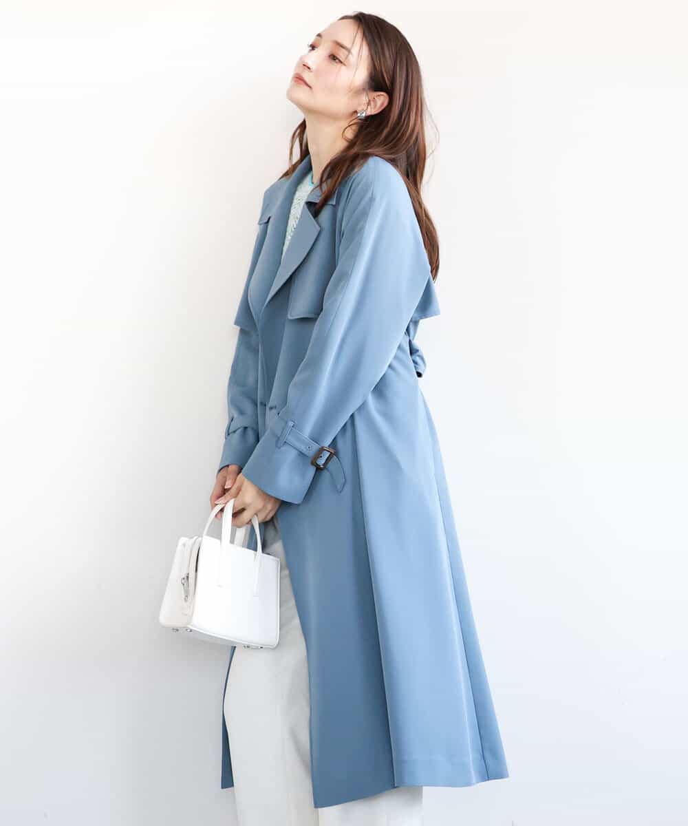 ベルト付きツイルトレンチコート/洗える(トレンチコート) | MK MICHEL