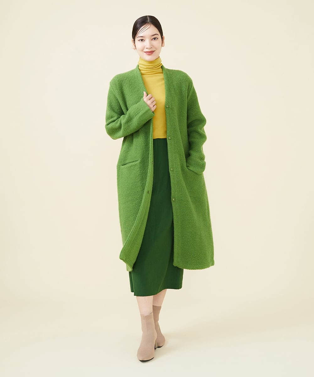 ウールカシミヤロングニットコート(カーディガン) | Sybilla(シビラ