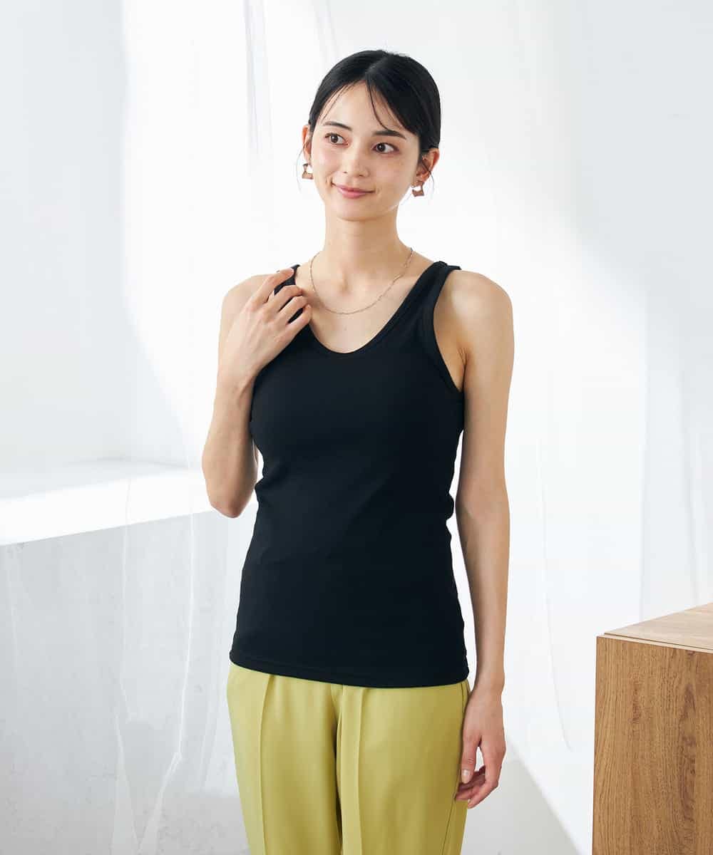 カップ付きテレコタンクトップ(タンクトップ・キャミソール) | a.v.v