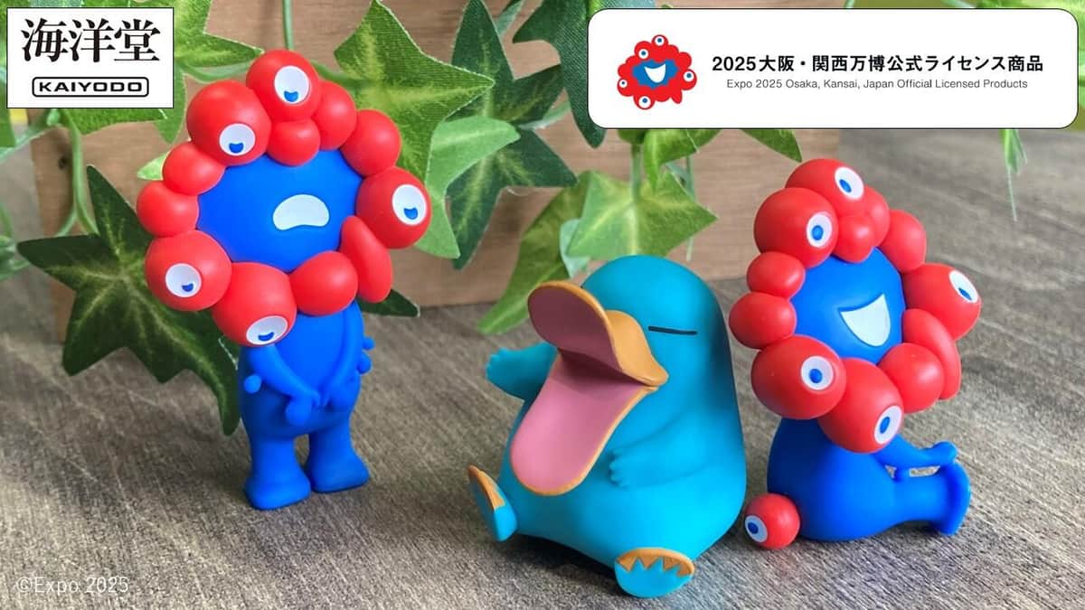 ミャクミャク&イコちゃんが「海洋堂」精巧フィギュアに JR西が初コラボ