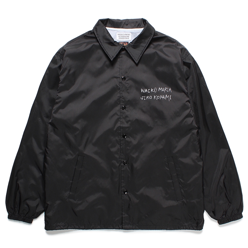 WACKO MARIA/JIRO KONAMI / COACH JACKET（BLACK）［コーチJKT-24春夏