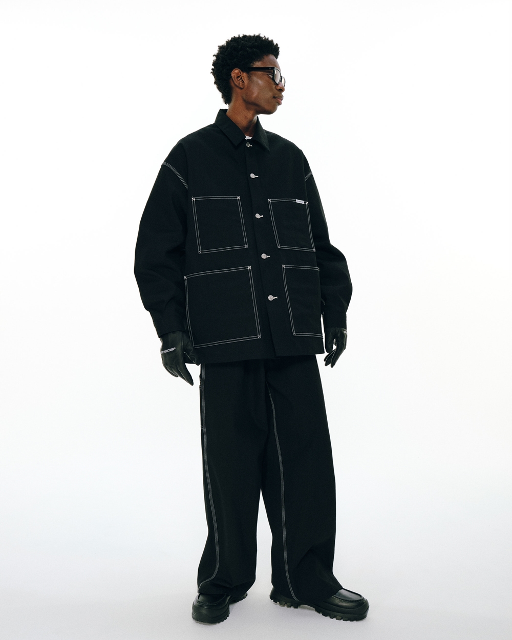 COOTIE PRODUCTIONS/Rigid Denim Coverall（Black）［リジッドデニム