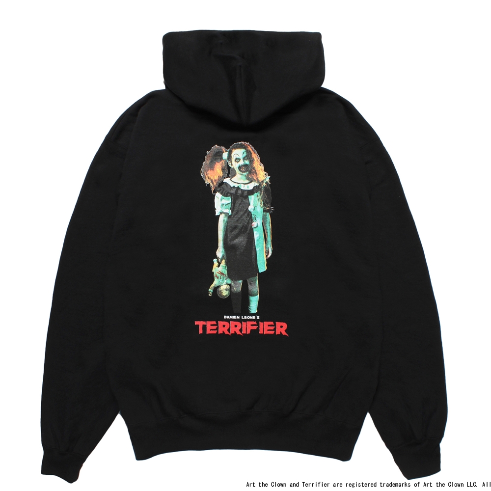 WACKO MARIA/TERRIFIER / HEAVY WEIGHT HOODED SWEAT SHIRT（BLACK