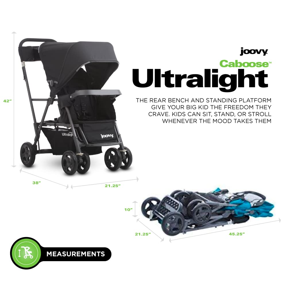 Caboose Ultralight Sit And Stand Tandem Double Stroller