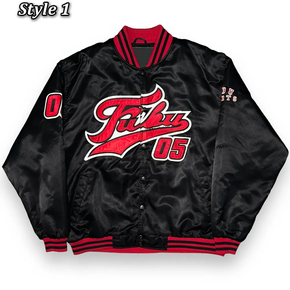 Bomber Satin Full-Snap 05 Fubu Jacket