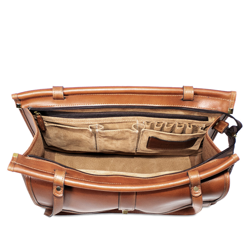 Leather Tote Bag - Belmont #B2965 - Made in USA | Jack Georges