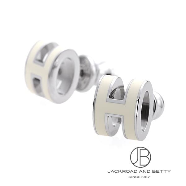 ポップH ミニ ピアス ブラン ホワイト 白[H608002FP49] Pop H Mini