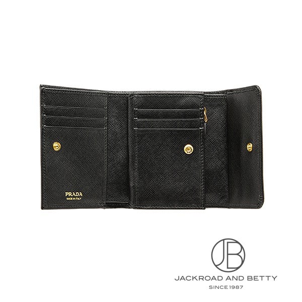 サフィアーノレザー ウォレット ネロ ブラック 黒[1MH025 QWA F0002