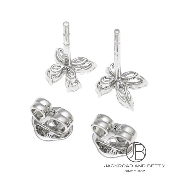 クラシック バタフライ ダイヤモンド プティ スタッド イヤリング