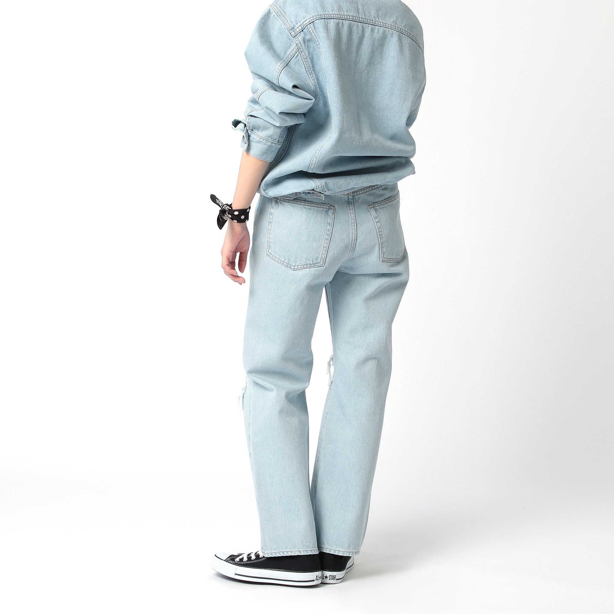 PARIS RIPPED DENIM ICE BLUE（パリスリップドデニムアイスブルー
